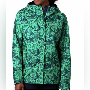 Columbia Ridge Gates Women's Green Distressed Tropical Print Jacket